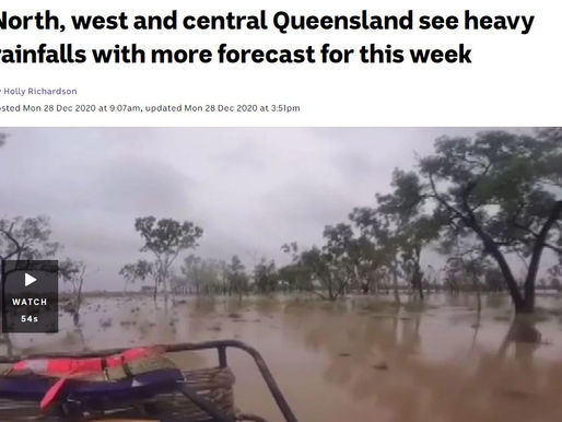 North, west and central Queensland see heavy rainfalls with more forecast for this week