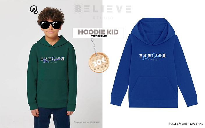 HOODIE KID Believe Studio Ecole de danse