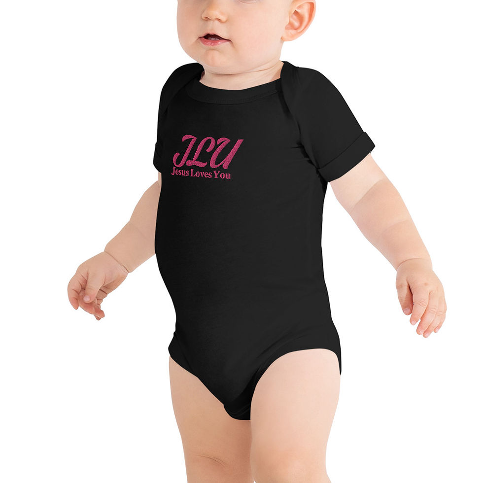 Thumbnail: JLY Message Embroidered Baby Onesie