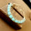 Thumbnail: Aquamarine Copper Wired Bracelet