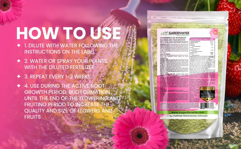 Thumbnail: GARDENWISE 0-50-30 Universal Premium Bud and Bloom Booster, Flower Fuel