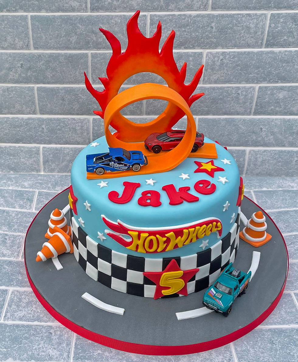 Hot Wheels Cake