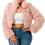Thumbnail: Big Purr Fur Crop Top Coat
