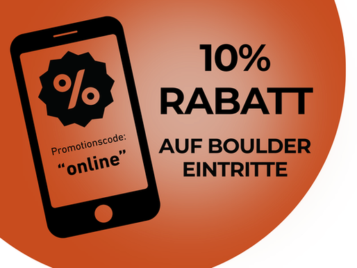 Jetzt Boulder Einzeleintritt online 10% günstiger!
