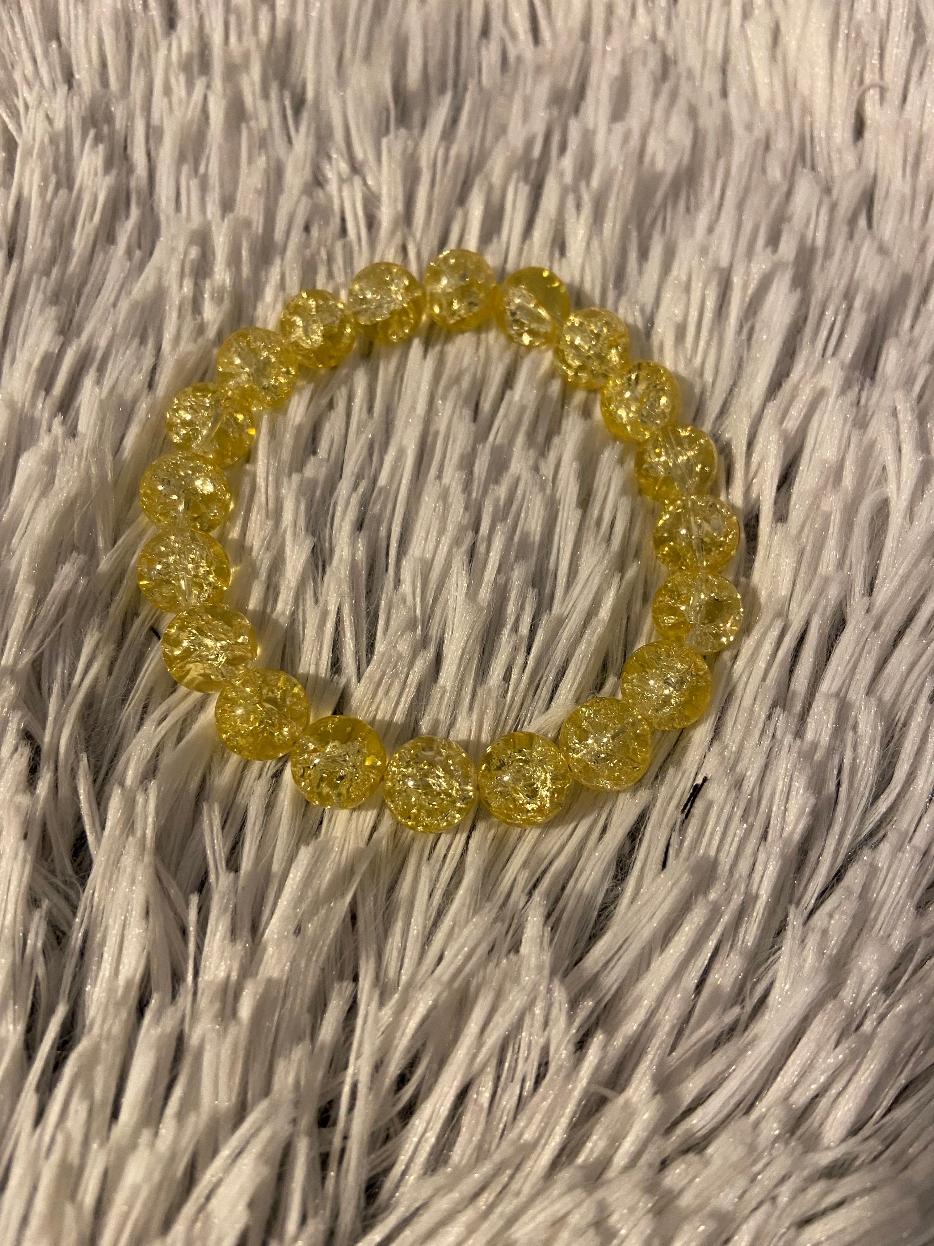 Crack Yellow Bracelet