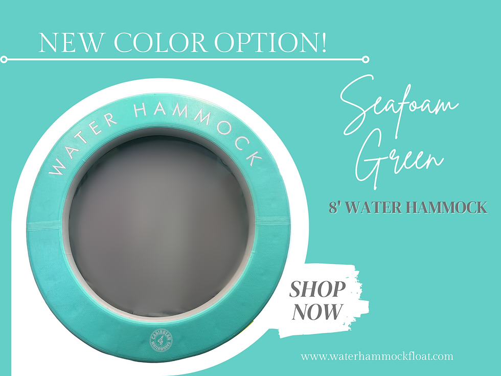 Thumbnail: Water Hammock Seafoam Green with Grey mat