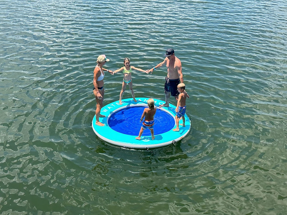 Thumbnail: Water Hammock blue with blue mat