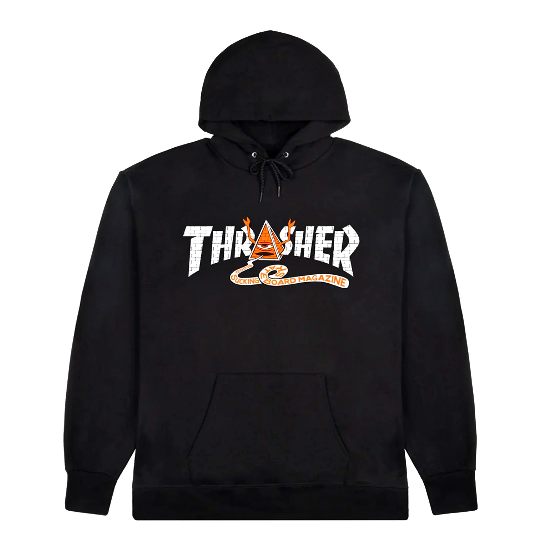 THRASHER X TOY MACHINE PYRAMID HOODIE - M