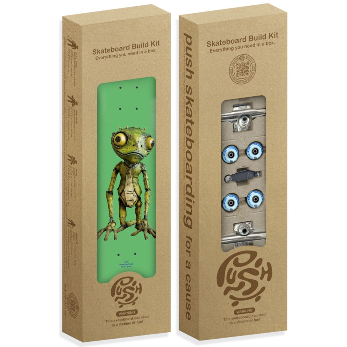 PUSH COMPLETE SKATEBOARD - 7.5 (free skatetool)