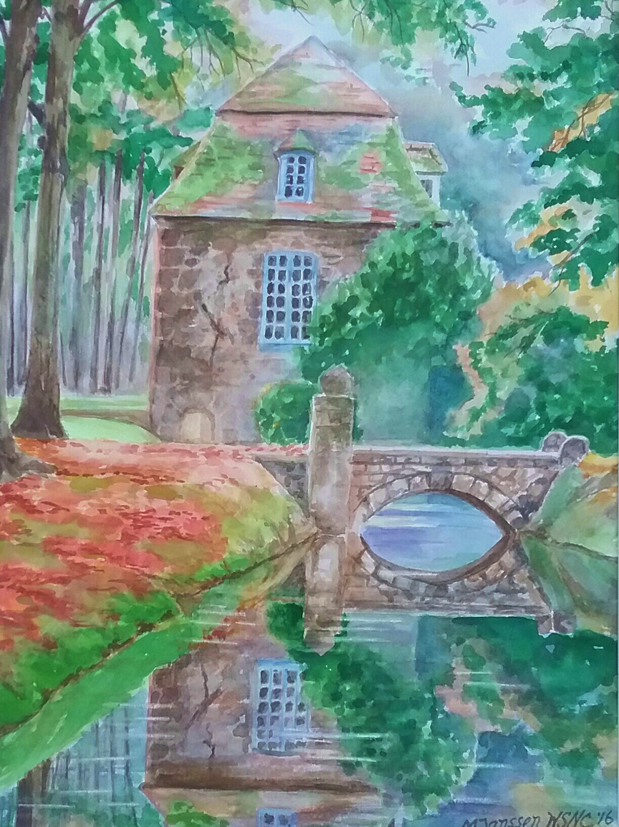 Chateau sur le Cours d'Eau