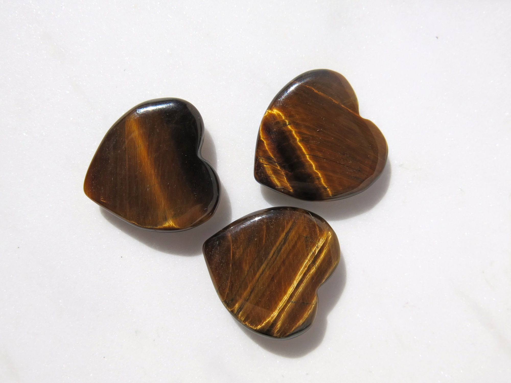 Gold Tiger Eye Heart