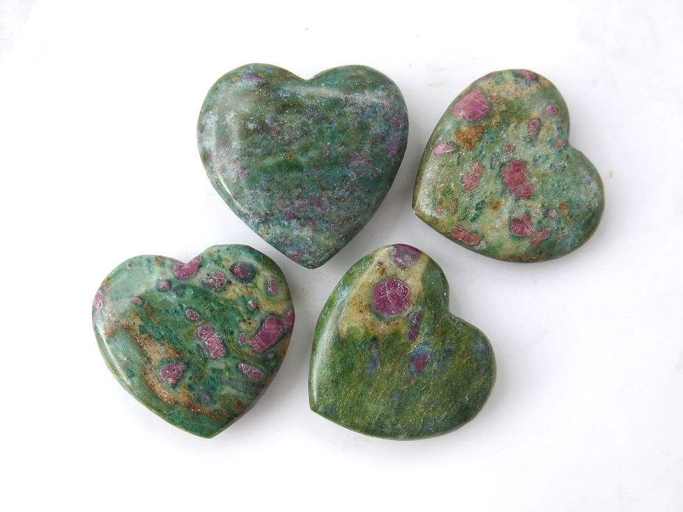 Thumbnail: Ruby and Fuchsite Heart
