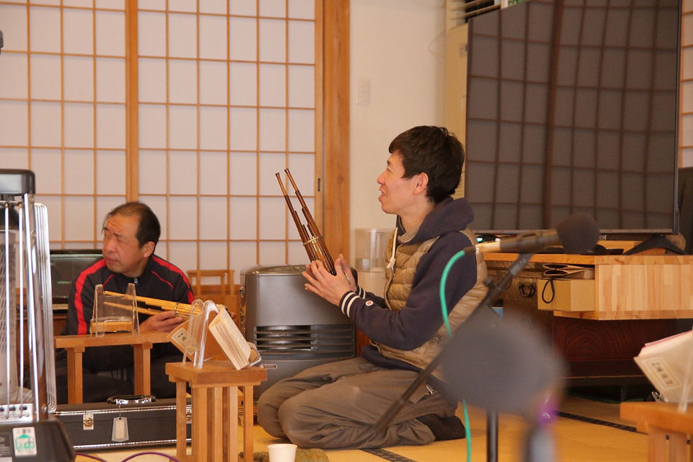 雅楽会練習風景