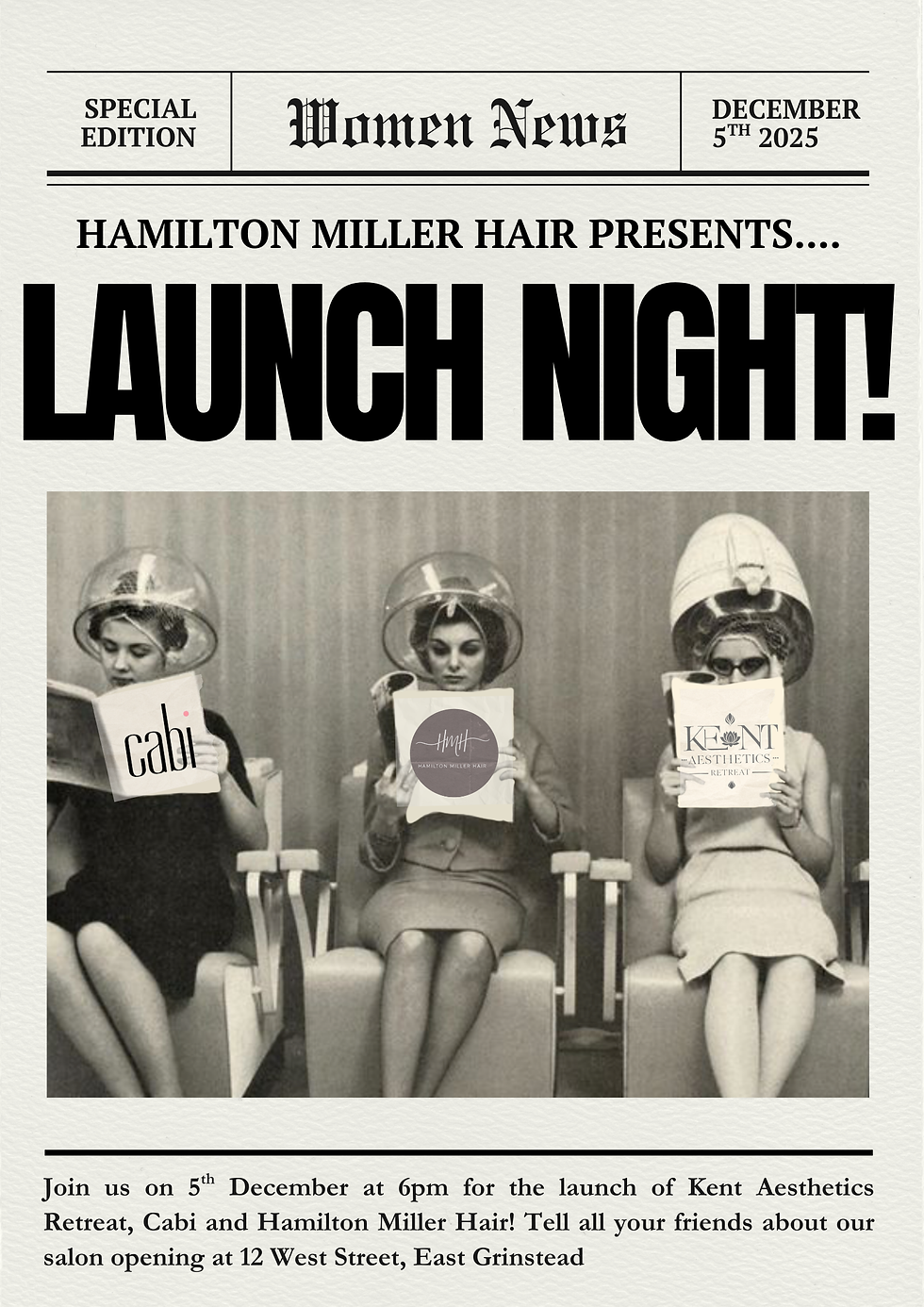 Salon launch open evening