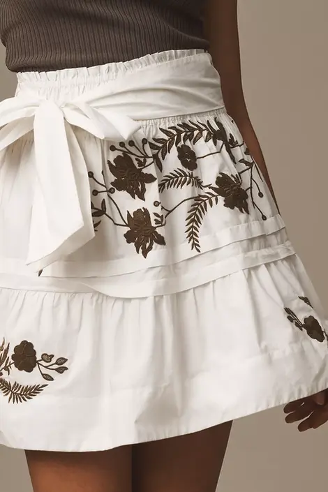 Mini Cotton A line Skirt