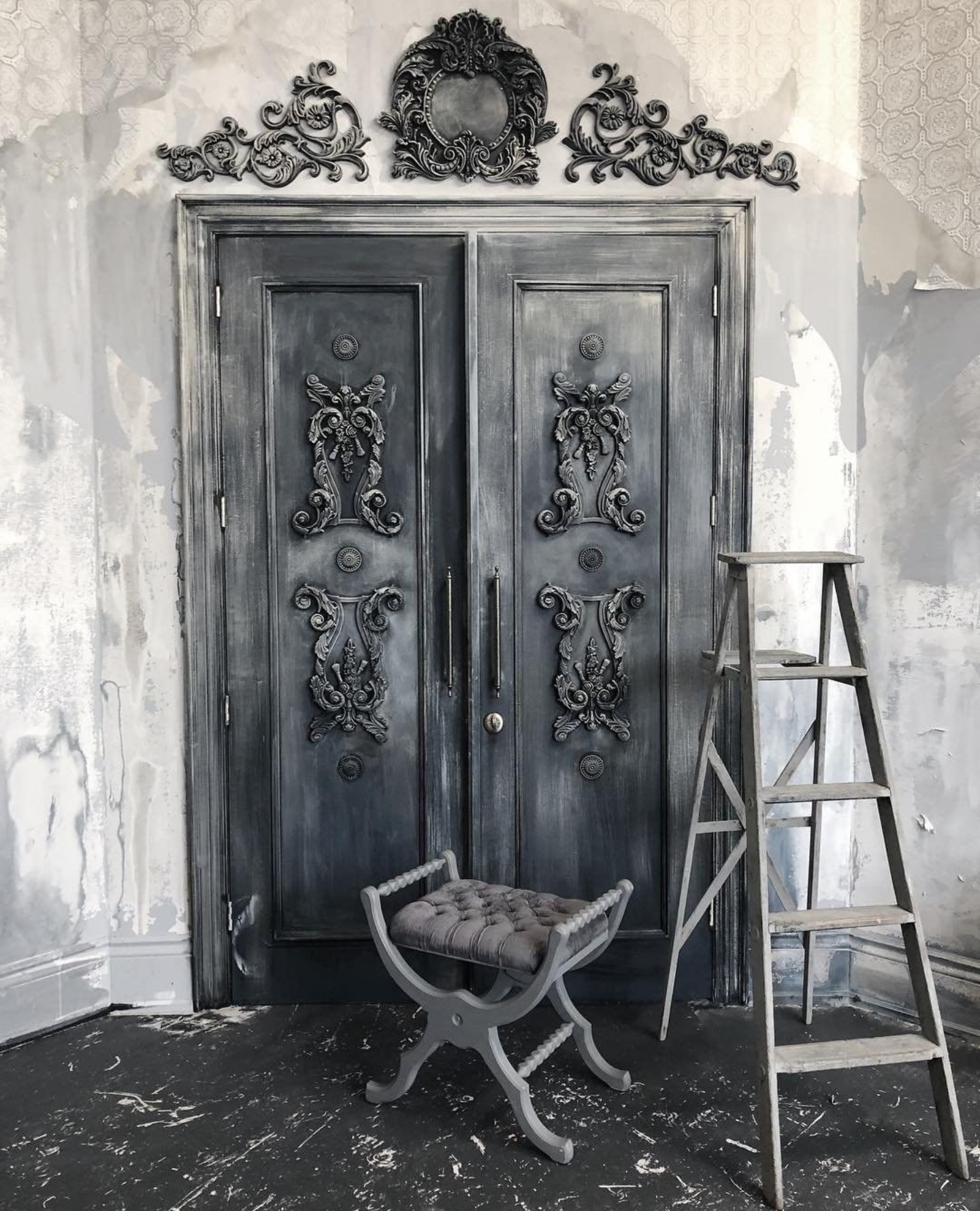 DISTRESSED WASH OVER RECLAIMED DOORS