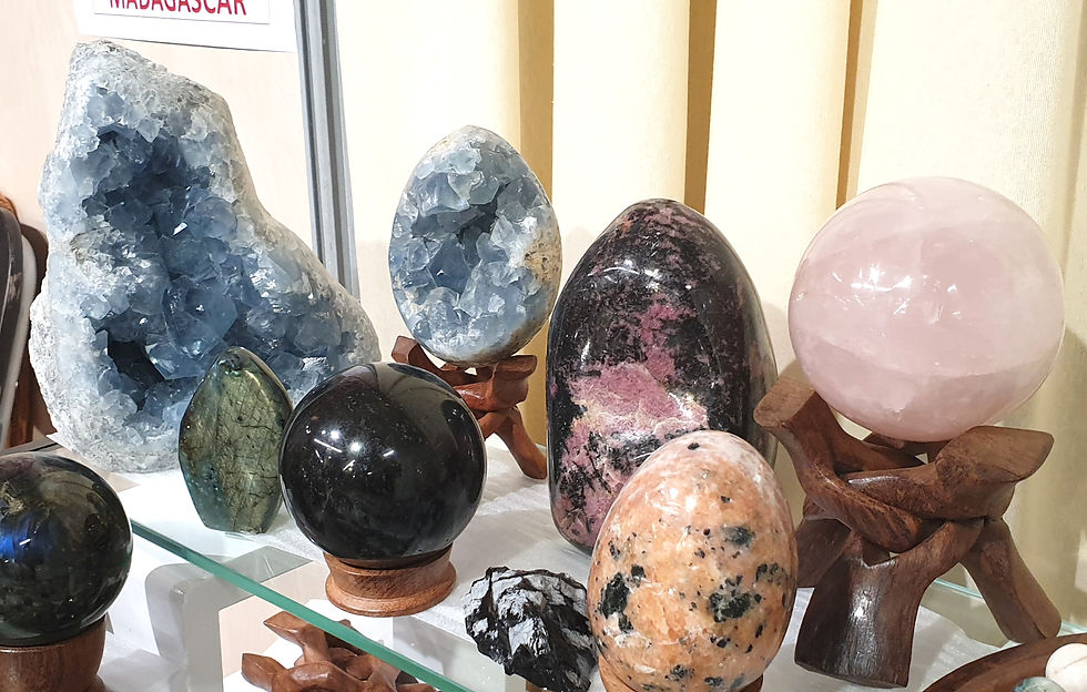 Miniature : celestine ou celestite de madagascar