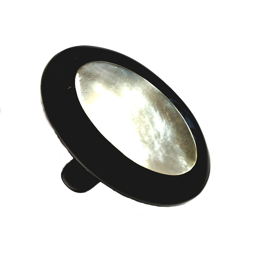 Miniature : bague nacre madagascar