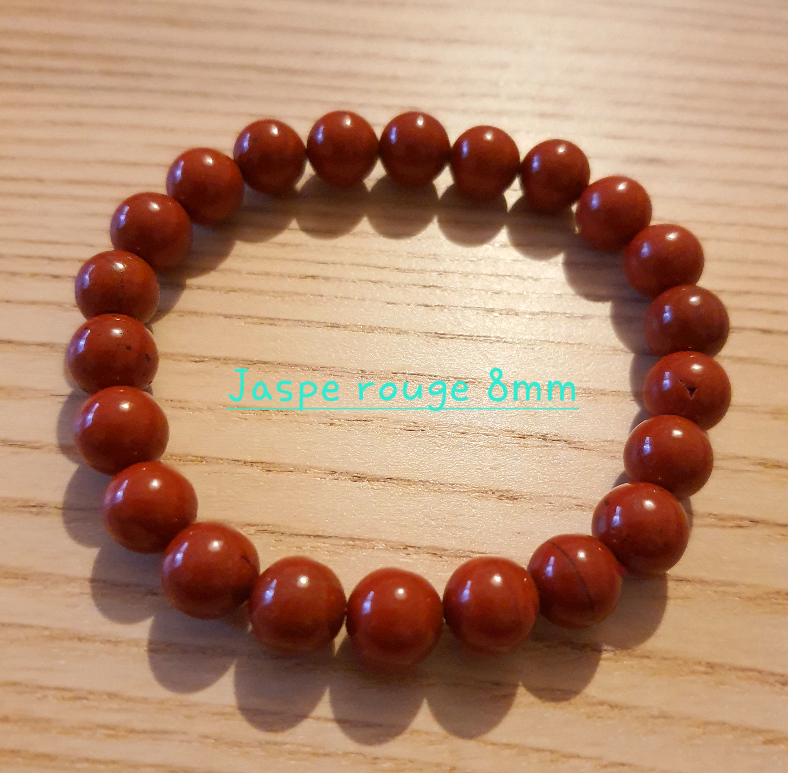 Bracelet Jaspe Rouge de Madagascar