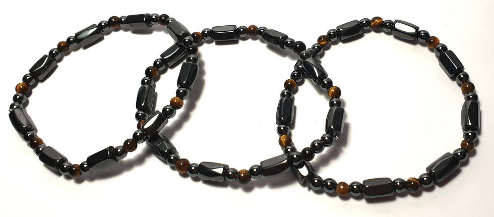 Miniature : bracelet oeil de tigre hematite de madagascar