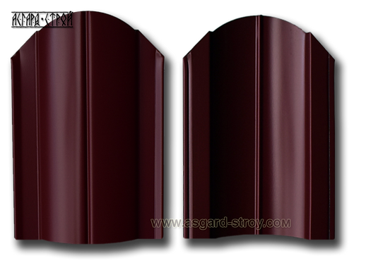 Штакетник Европланка 0,45 RAL 3005/3005 "Красное вино"