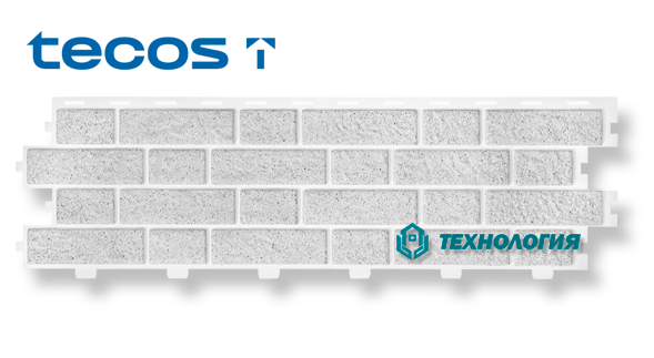 Сайдинг ТЕКОС Brickwork "Серый меланж"