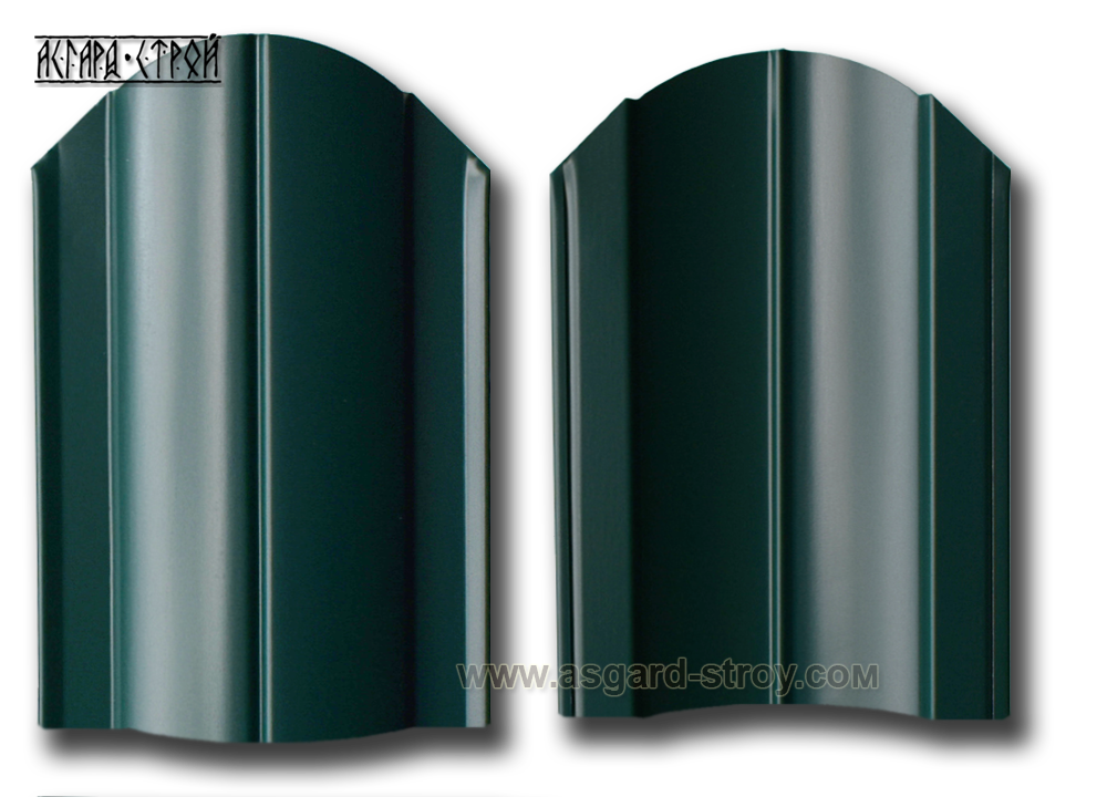 Штакетник Европланка 0,45 RAL 6005/6005 "Зелёный мох"