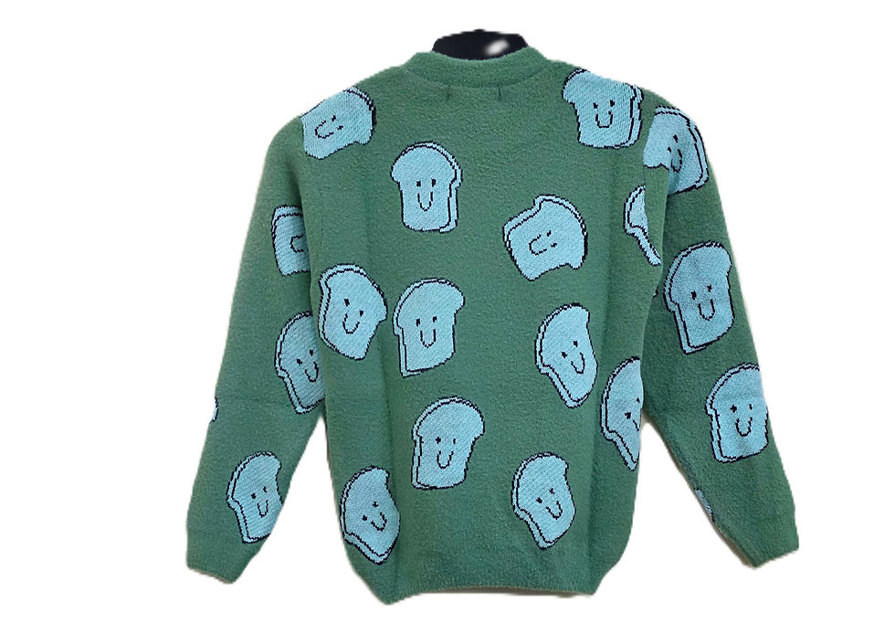Thumbnail: Smiley Bread Design | Winter Pullover | Kids Casual Wear 