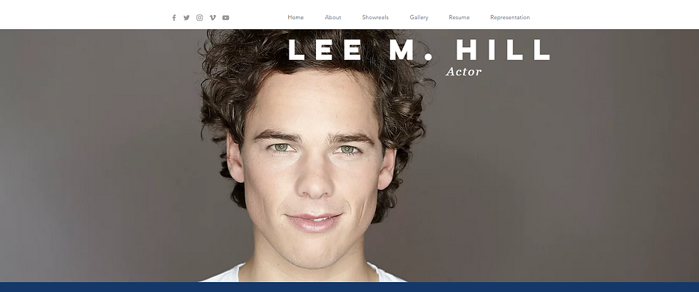 Actor Website Example