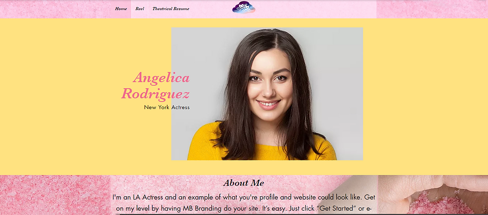 Actor Website Example 2