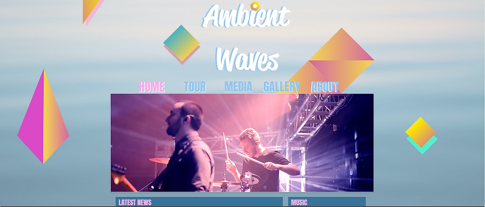 Musician Website Example 2