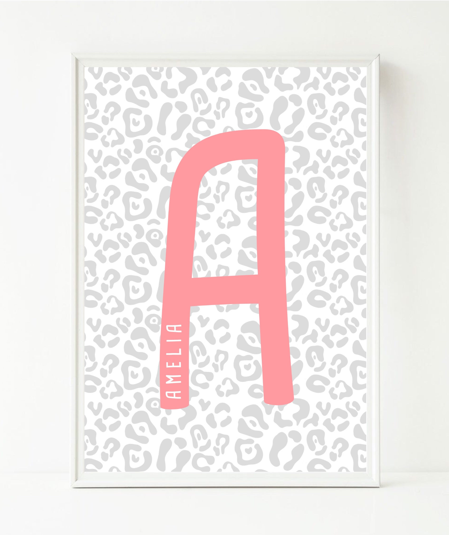 Coral Personalised Letter Print