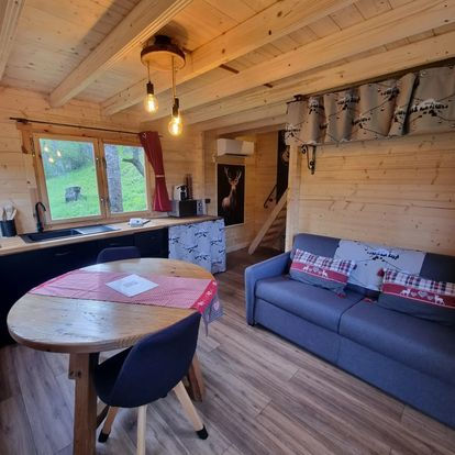salon dans le chalet