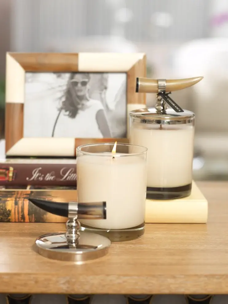 Thumbnail: Candle with Polished Horn Handle