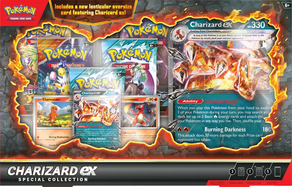 Pokémon 2025 Charizard ex Special Collection Box