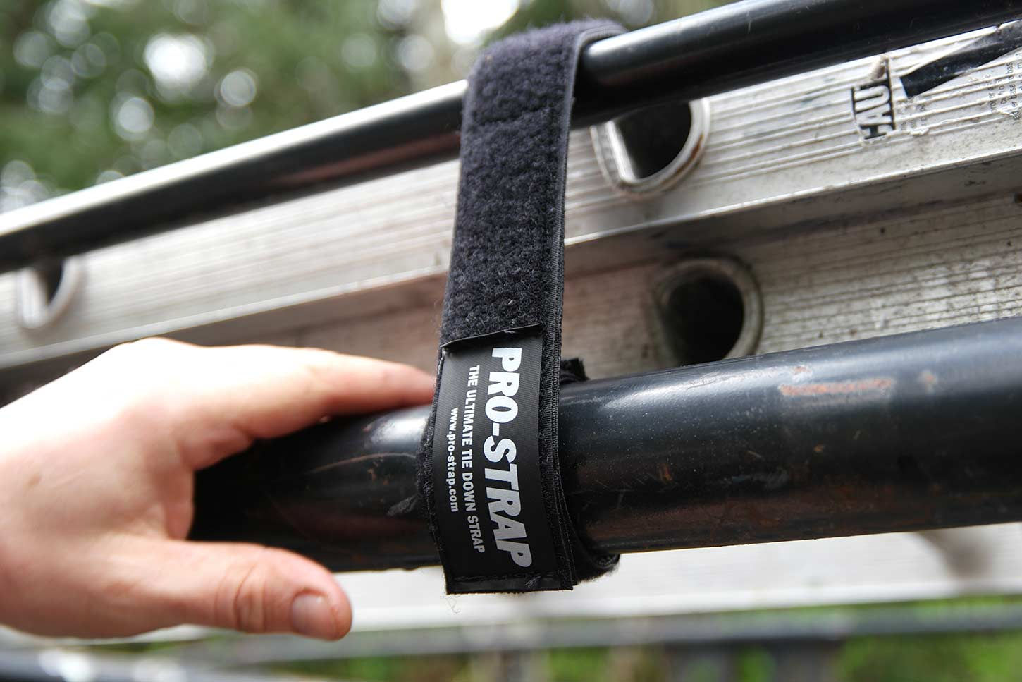 Pro-Strap being used on Overhead Rack. 