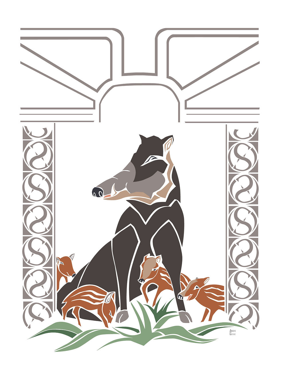 le sanglier de Trévarez