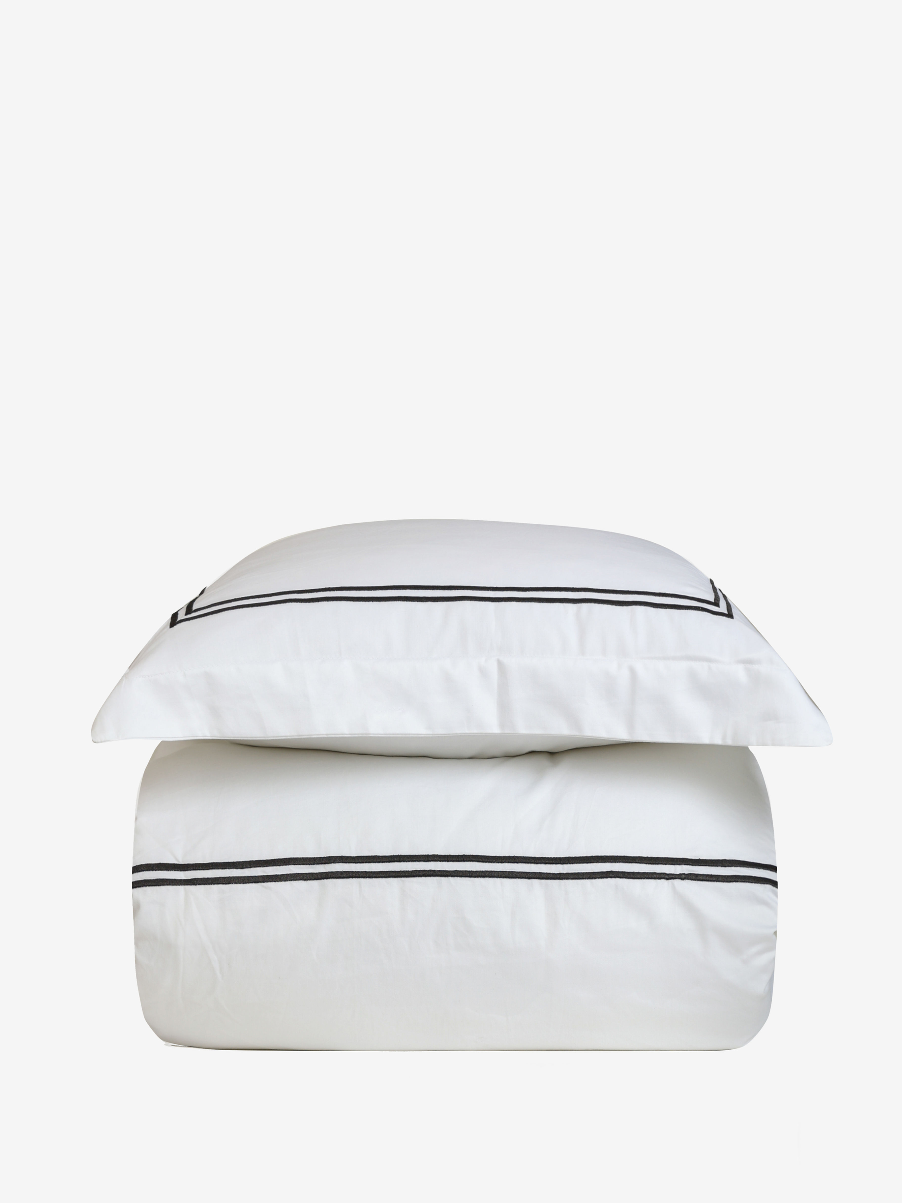 מצעי פארטו מסגרת כפולה - Black