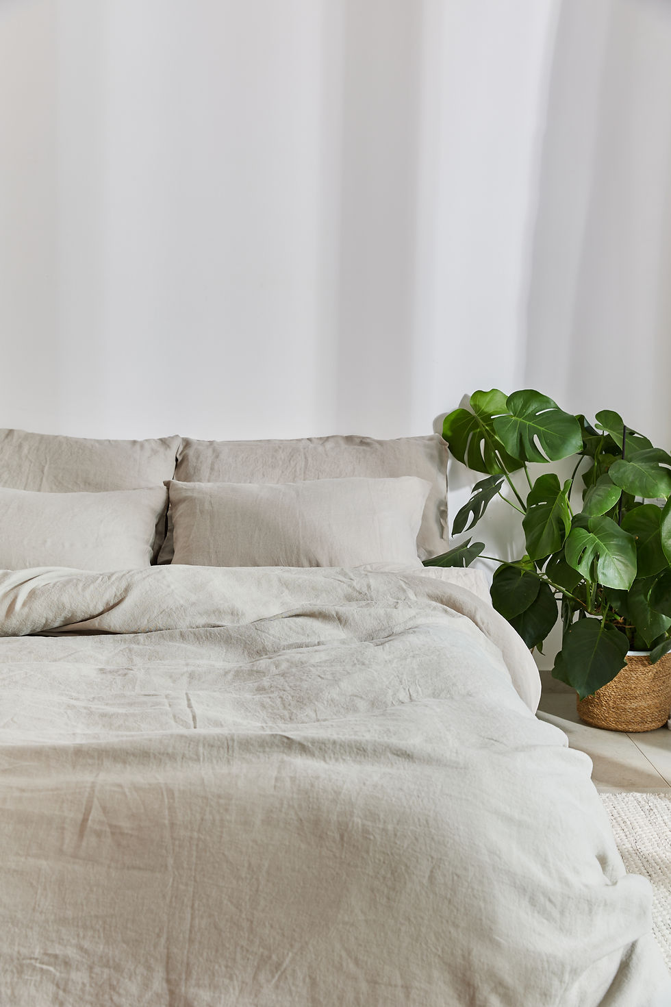 תמונה ממוזערת: סט מצעי פשתן - Stone