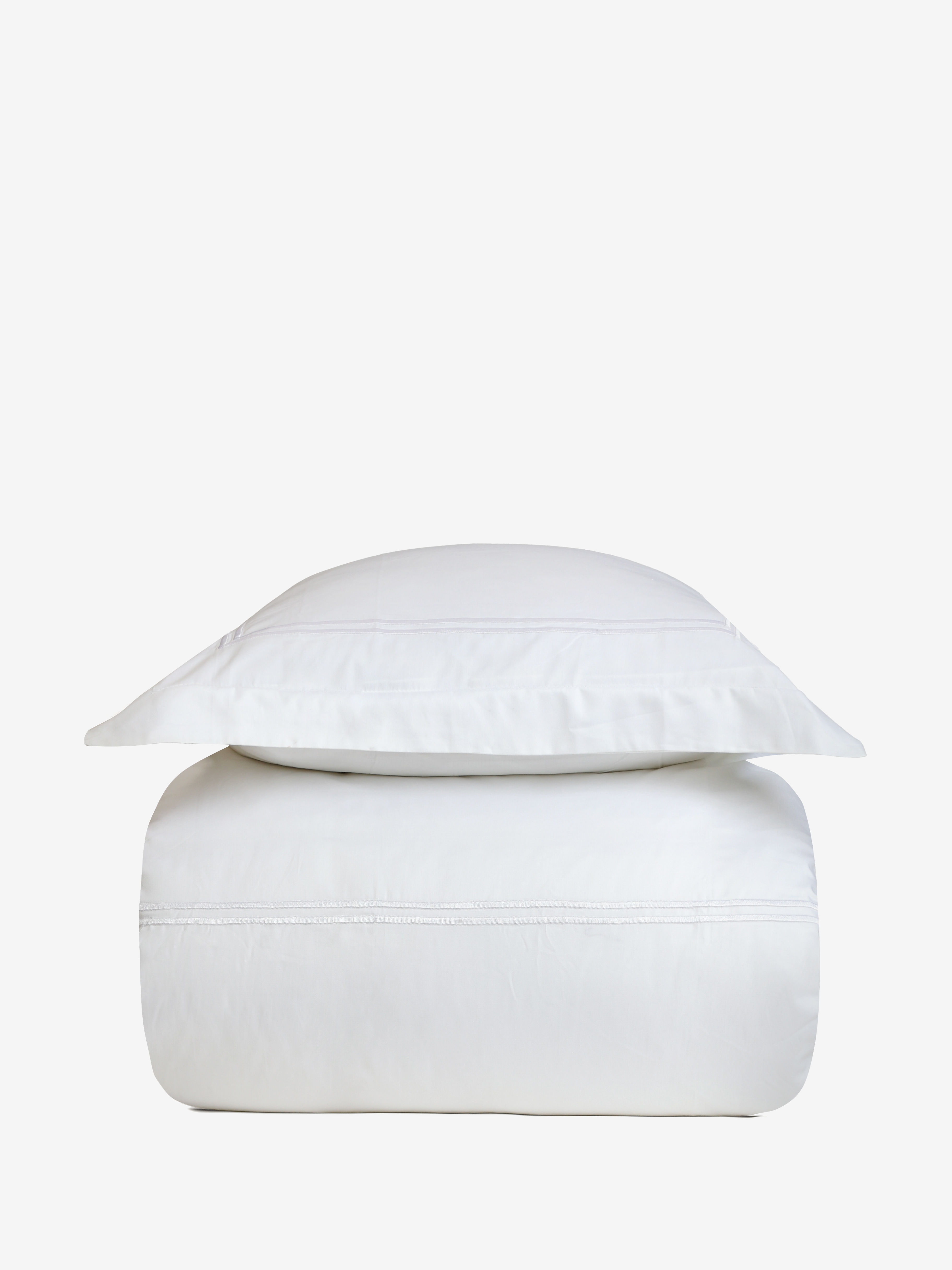 מצעי פארטו מסגרת כפולה - White