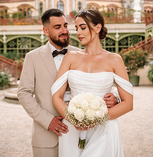 Brautpaar beim Hochzeitsshooting – natürliche, emotionale Hochzeitsfotografie