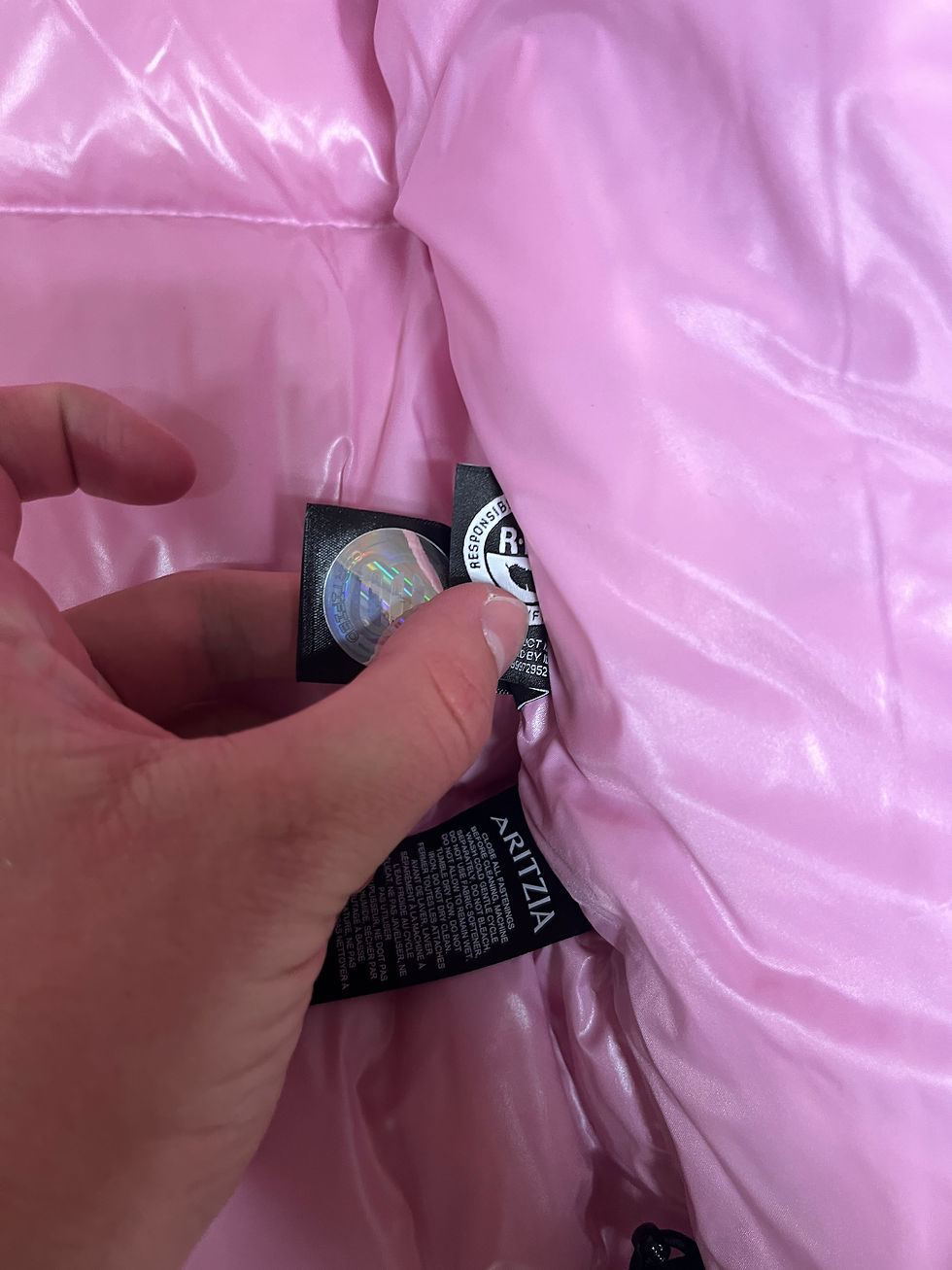 Thumbnail: Women's Aritzia Super Puff Puffer Jacket Hi-Gloss Morganite Pink Sz. M