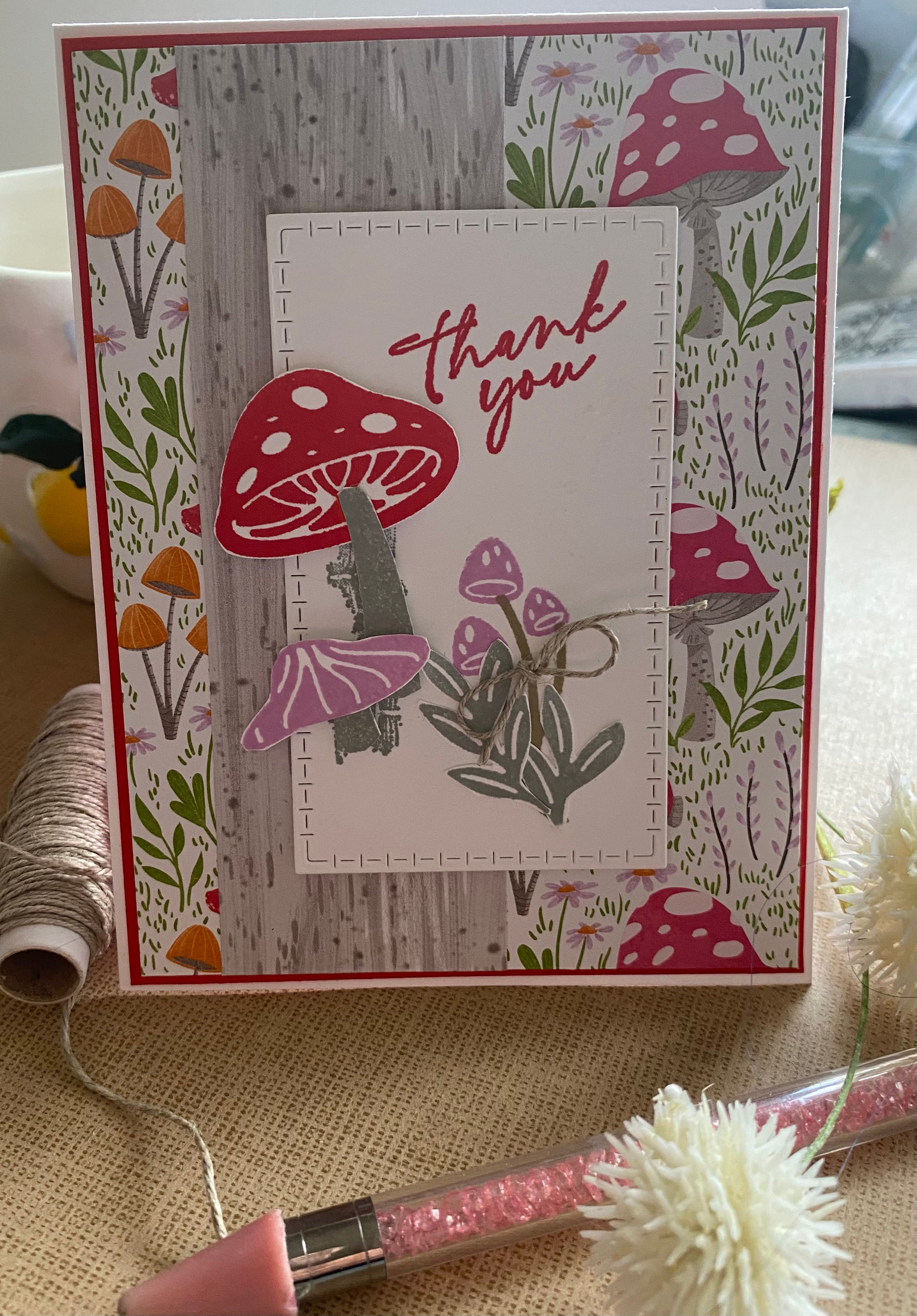 Mushroom Thank You Card