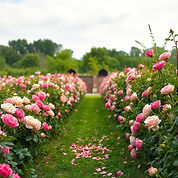 romantic, rose pedals, isle way, outdoor