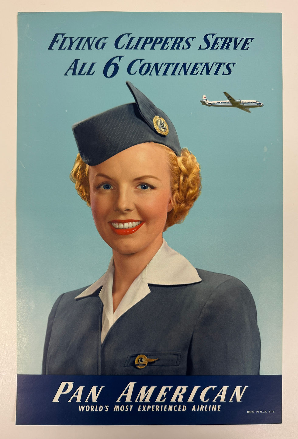 Thumbnail: Pan Am Clippers 6 Continents | Vintage Travel Poster