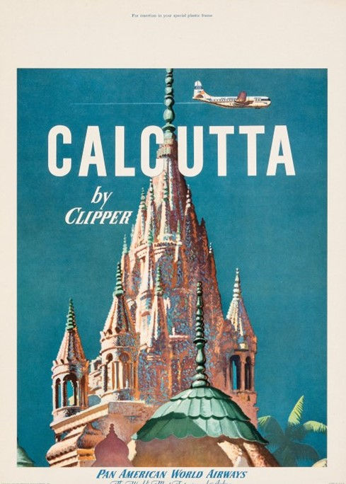 Thumbnail: Calcutta by Clipper Vintage Poster | Pan Am Posters