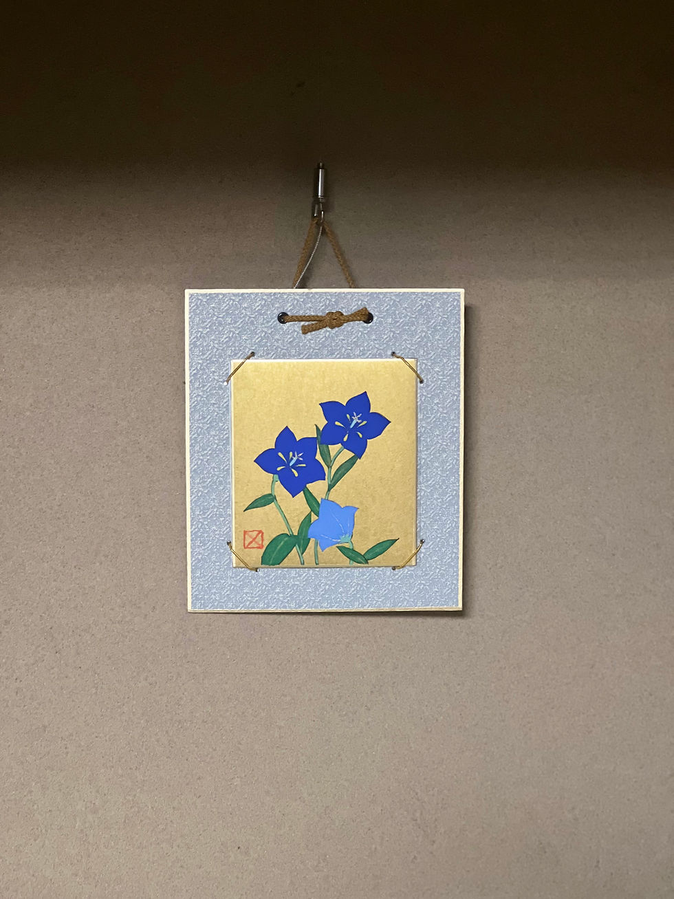 岩絵具で日本画彩色体験