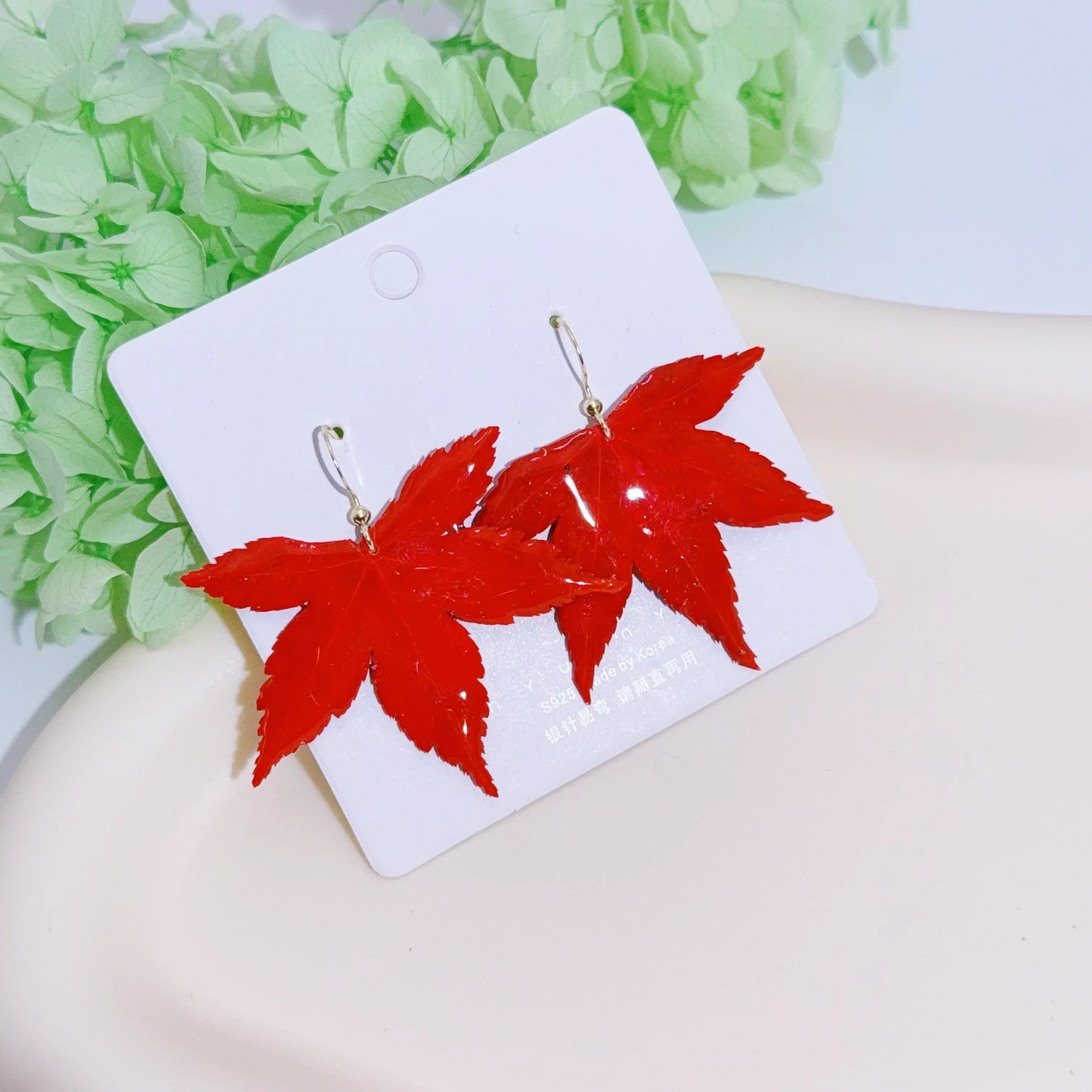 Real Maple Leaf Earrings