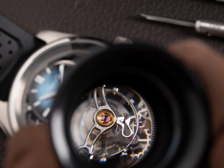 H. Moser & Cie Pioneer Cylindrical Tourbillon Skeleton 