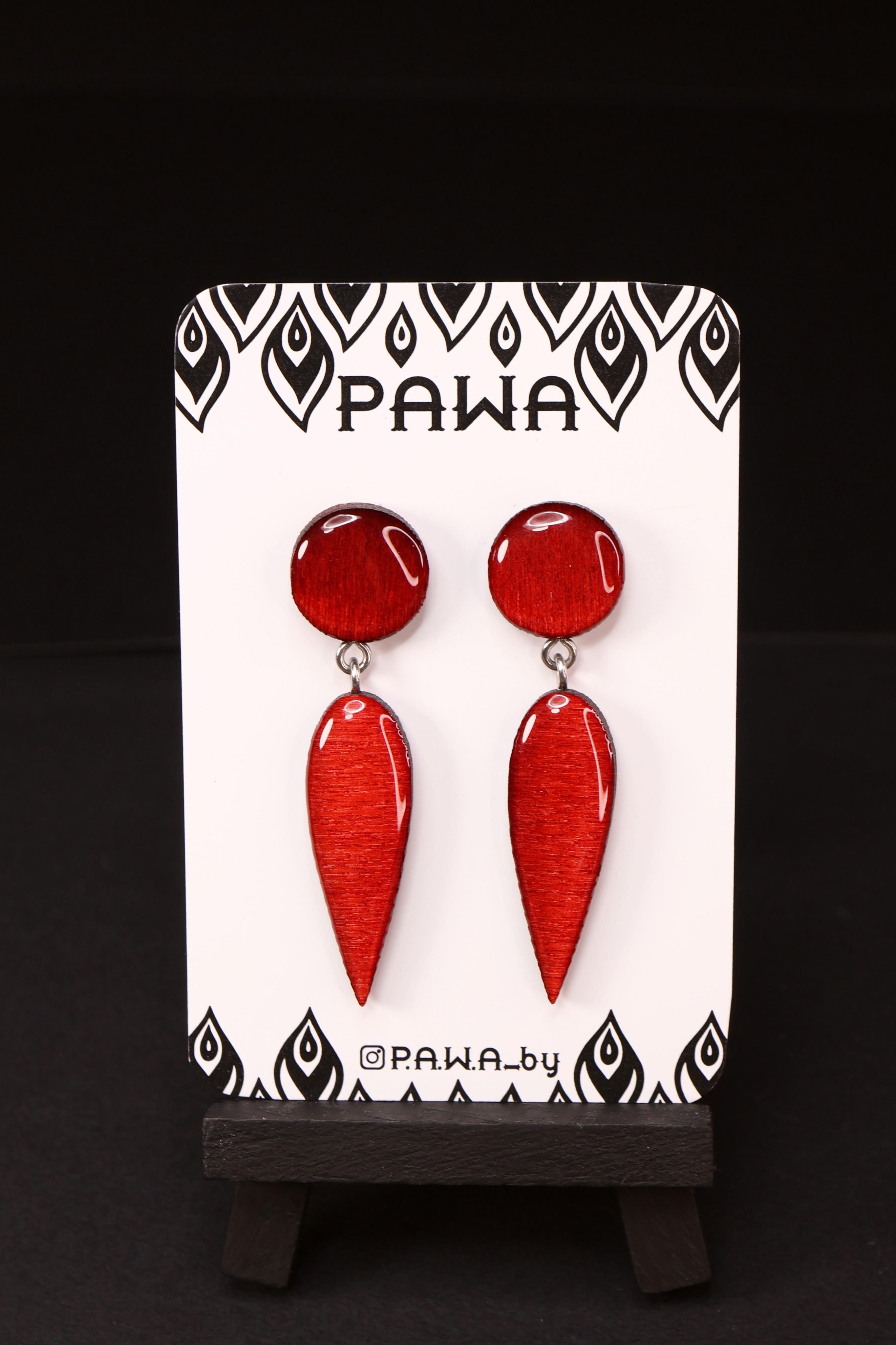 EpoxyArt Earrings №141